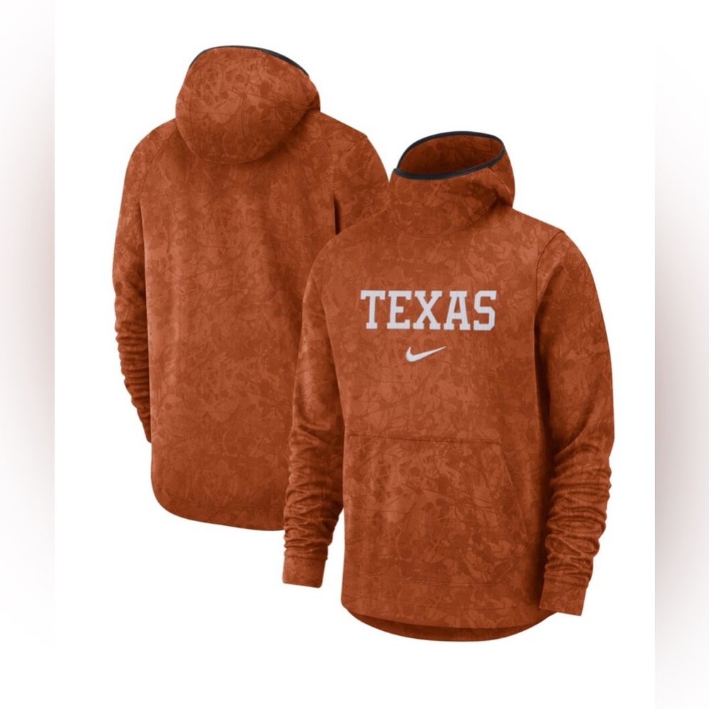 Nike Texas Longhorns Orange NCAA Basketball Spotlight Hoodie Sweatshirt Mens M